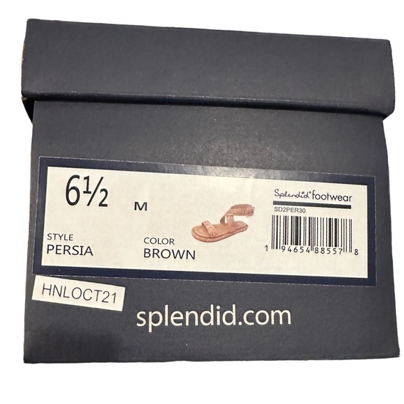 SPLENDID Women’s Persia Raffia Ankle Wrap Leather Flat Sandal Size 6.5 NEW - Picture 10 of 10